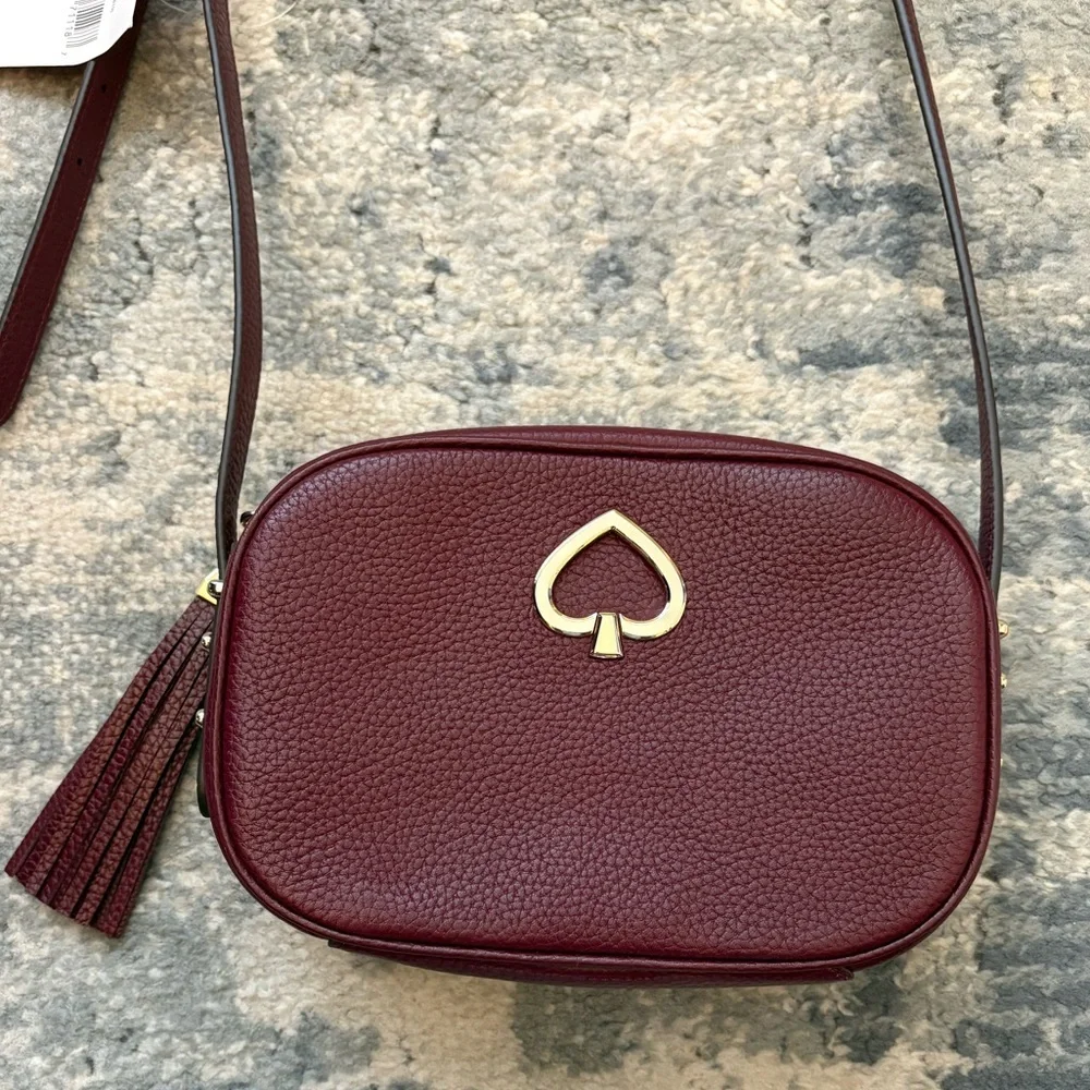 NWT! Kate Spade Kourtney Camera Bag Crossbody in Cherrywood - Picture 5 of 13